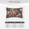 thumbnail image 4 of Lsque various dog breeds Pattern Pillow Case – Soft & Cozy Throw Pillow Cover, Hypoallergenic Cushion Case for Sleeping Women with Envelope Closure-20"x30", 4 of 6