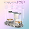 thumbnail image 5 of 4 in 1 Charging Station,MagSafe Wireless Charger with Three Level soft Night Light 15W Max Fast Charging for iPhone 17 16 15 14 13 12,for iWatch Series for AirPods,USB-C Charger Included,White, 5 of 10