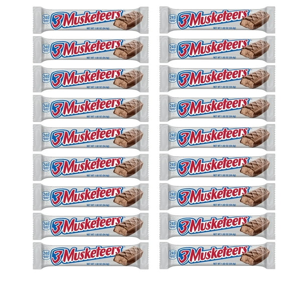 RADYAN 18-Count Full Size 3 Musketeers Milk Chocolate Candy Bars