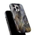 thumbnail image 6 of DesignSkinz Scratch-Resistant Hard Slim Case Compatible with iPhone 13 Pro Max (Compatible with MagSafe) - Luxury Marble Abstract Gold and Grays V4, 6 of 9