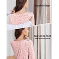 thumbnail image 4 of Pinspark Open Back Hospital Gowns for Women Tear Away Snap Long Sleeve Womens Hospital Gowns Adaptive Clothing for Women, 4 of 6