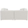 thumbnail image 3 of Meridian Furniture Cube Cream Durable Linen Modular Sofa, 3 of 3