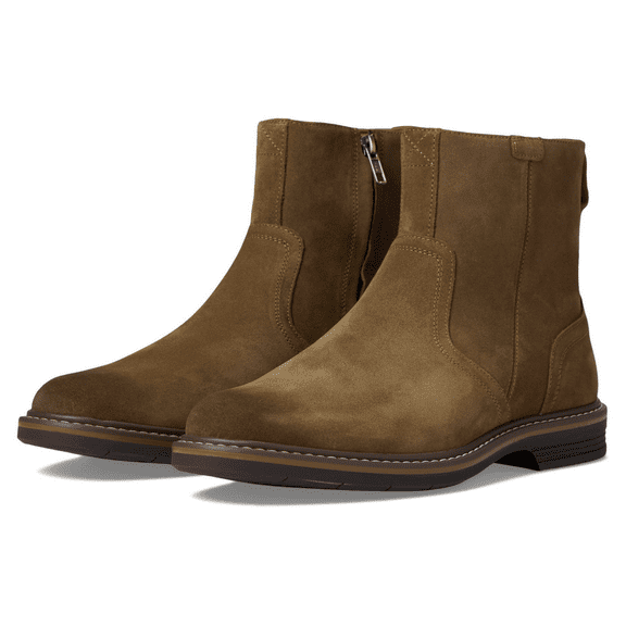 Florsheim Norwalk Side Zip Boot Mocha Suede 12 W (3E)