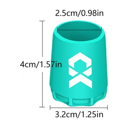 Durable Silicone Fishing Rod Butt Cap Protector Non Slip Fishing Pole End Guard Anti Scratch Rod Back Block Cover Sleeve for Sea Fly Bass Fishing Gear Orange