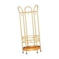 thumbnail image 2 of Iron Round Umbrella Stand Rack Standing Umbrella Holder for Hotel Entrance Home gold, 2 of 8