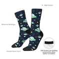 thumbnail image 4 of Pofeuu Galaxy With Ufo Print Crew Socks, Adult Running Hiking Socks for Youth and Adult, 4 of 6