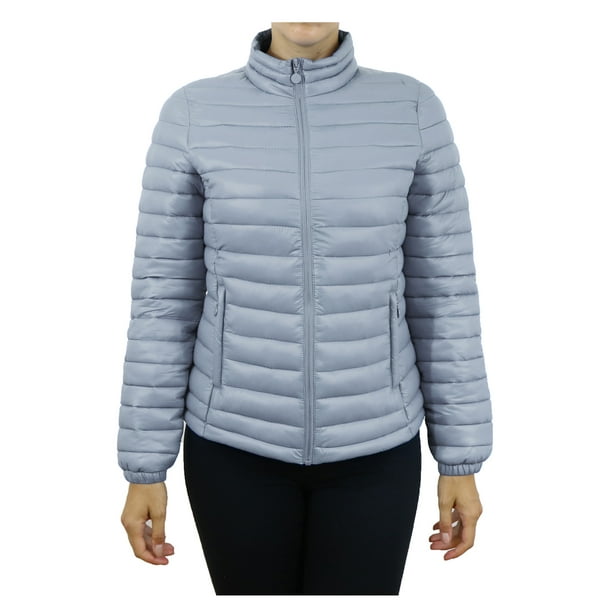 GBH Womens Lightweight Puffer Bubble Jackets With Side Zipper Pockets