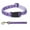 Purple Combo - Collar & Lead, variant on Two Tone Pawprint Matching Dog Collar & Leash Sets Stylish Paw Print Reinforced(Medium Black Combo - Collar & Lead)