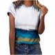 thumbnail image 1 of Jersey de cuello redondo de verano para mujer, camisa informal estampada, blusa superior de fondo Pompotops hfajkhk138764, 1 of 9