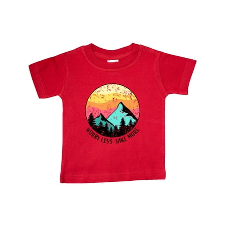 

Inktastic Worry Less Hike More Mountains at Sunset Distressed Gift Baby Boy or Baby Girl T-Shirt