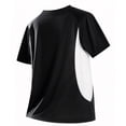 thumbnail image 3 of KKBOTIVE Mens T Shirts Casual Crew Neck Solid Color Sports Tee Stretch Cozy Top for Adult's Daily Summer Work Wear Z01 Black M, 3 of 6
