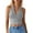 Grey, variant on Women's Short Strapless Halter Neck Top with Heart-Shaped Cutout at the Front and Open Back Going Out Crop Vest Tops