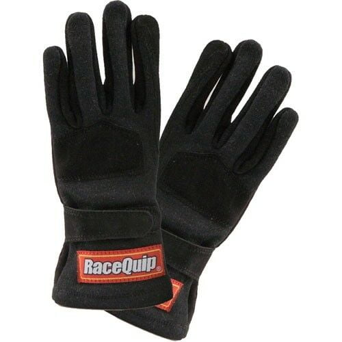 RaceQuip 3550092 355 Series Small Black SFI 3.3/5 Two Layer Youth Racing Gloves