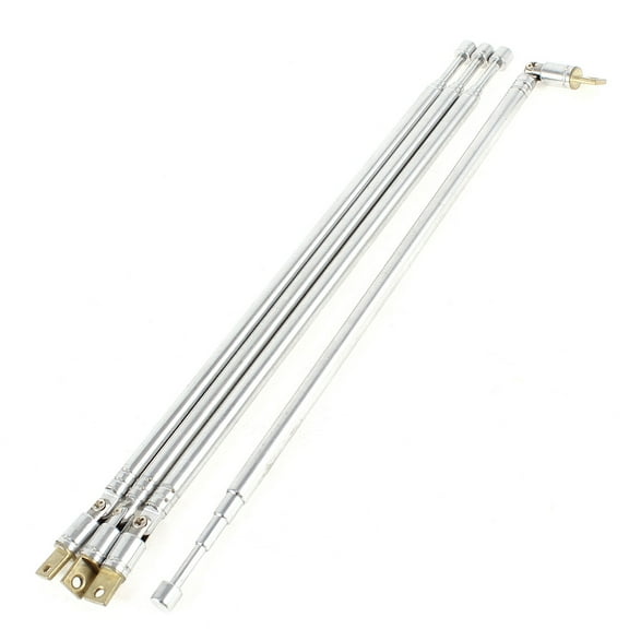 REGALWOVEN 4 Pcs FM Radio TV Telescopic Antenna Aerial Replacement 25  63cm Long