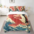 thumbnail image 2 of YST Lit Grue Orientale en Sac, Ensemble de Literie Faune Sauvage, 7 Pcs, Grand, 2 of 4