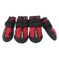 thumbnail image 2 of Paquete de 4 Botas de Lluvia Impermeables jinwen para Perros y Medianos Rojo, 2 of 8