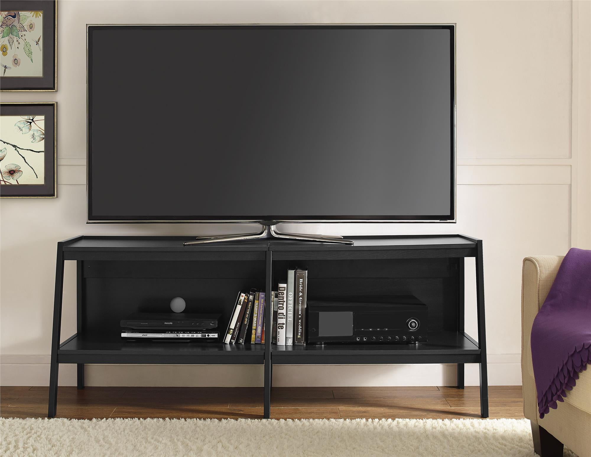 Ameriwood Home Black Ladder TV Stand for TVs up to 65"