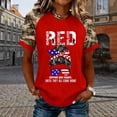 thumbnail image 2 of HCYSFG Womens RED Friday Camo Print top Crew Neck t shirt Casual Short Sleeve Summer Patriotic Fashion Pullover Trendy tee, 2 of 4
