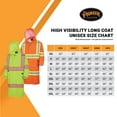 thumbnail image 7 of Pioneer Heavy-Duty Waterproof High Visibility Long Coat, Liberal Fit with Full Back Vent, Yellow/Green, L, V1081460-L, 7 of 7
