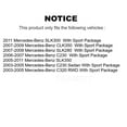 thumbnail image 2 of CMX Front Rear Disc Brake Rotors Kit for Car Mercedes-Benz C230 SLK350 CLK350 C320 SLK280 SLK300 K8-101481, 2 of 8
