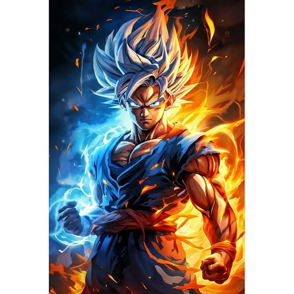5D DIY Dragon Ball Diamond Painting Kit, Round Acrylic Diamond Artwork for Home Decoration, or Gift.