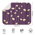 thumbnail image 2 of Daisy Dish Drying Pad Microfiber Foldable Absorbent Rack Pad Kitchen Counter Floral Spring Summer 18x24 Inch, 2 of 5