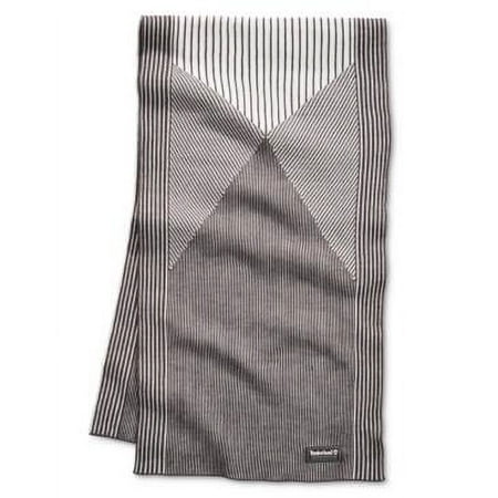 MSRP $60 Timberland Men's Graphic-Stitched Scarf Charcoal Size One Size