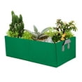 Fabric Raised Garden Bed Rectangle Breathable Planting Container Growth