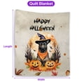 thumbnail image 5 of Happy Halloween Belgian Malinois Witches Hat Pumpkin Carving Quilt Blanket Sheepdog Dog Lover Gifts Cozy Comforter Throw Blanket - 02019, 5 of 5
