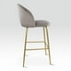 thumbnail image 3 of Silla Alta Mirel Zurich Para Barra de Cocina Banco Desayunador Tapizado con Asiento Suave Taupe, 3 of 6