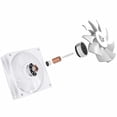thumbnail image 3 of Disipador Doble CPU Gamer BALAM RUSH HELIUX EXPERT HEX90 120mm LGA 1700 AM5 0-2000 RPM 4-Pin 6 pipas Blanco BR-941938, 3 of 5