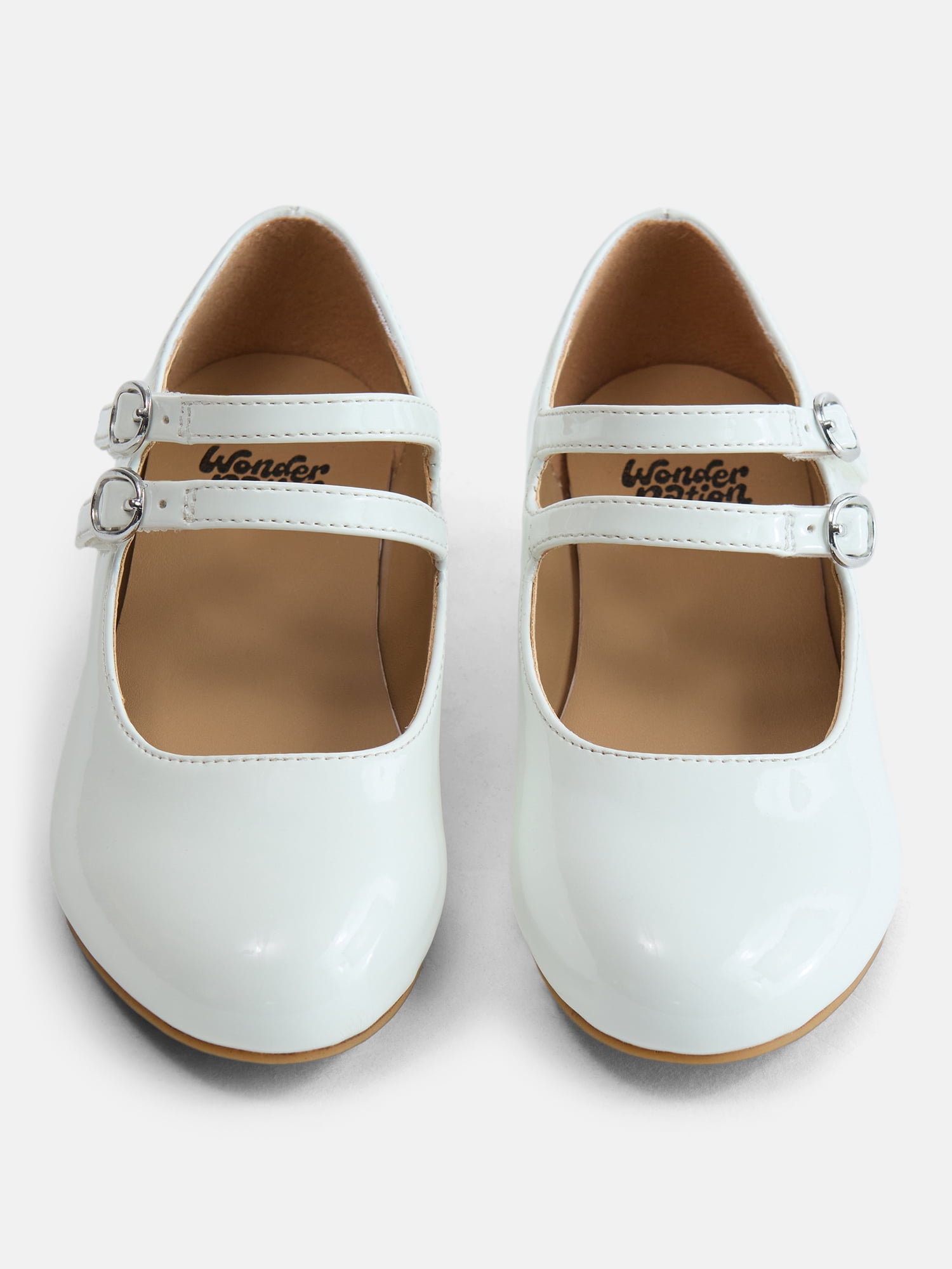 Wonder Nation Toddler Girls' Double Strap Patent Dress Shoes