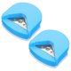 thumbnail image 1 of Portable Corner Punch Cutter for Scrapbooking Blue Stainless Steel Paper Corner Trimming Tool 2Pcs, 1 of 4