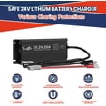 thumbnail image 2 of Timeusb 29.2V 20A LiFePO4 Battery Charger, 24V Mountable Battery Charger, 29.2V LiFePO4 Battery Charger with LED Indicators and Multi Safety Protections for 24V Lithium Iron Phosphate Battery, 2 of 8
