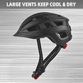 thumbnail image 5 of LIXADA HT003 Cycling Helmet with Integrated Rechargeable Tail Light, Detachable Goggles & Visor, PC Shell + High Density EPS Construction, 54-62cm Head Circumference, 306g Lightweight Design - Orange, 5 of 5