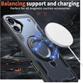 thumbnail image 6 of Entronix Magnetic Phone Case Compatible with iPhone 16 Plus, Foldable Kickstand Cover, Blue, 6 of 9