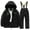 B-Black, variant on Winter Snow Suit Kids 3-12 Warm Windproof and Waterproof Snowsuits Heavyweight Performance Ski Suit Green