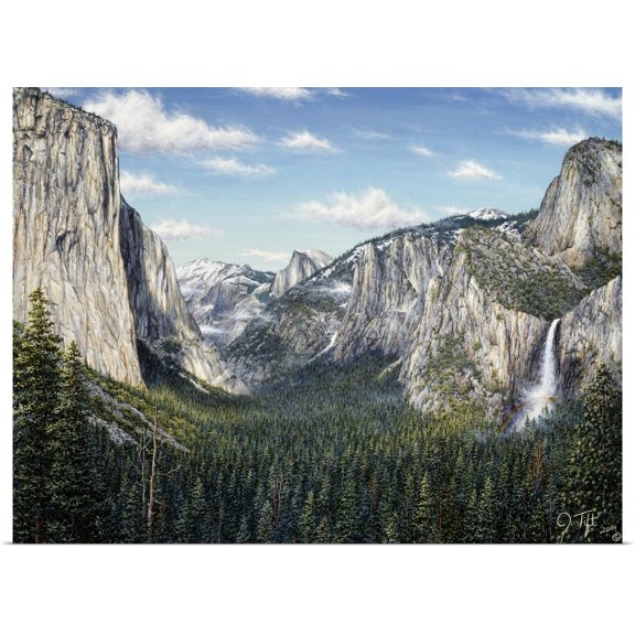 Great BIG Canvas | Rolled Jeff Tift Poster Print entitled Yosemite Valley