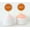 Orange & Glitter Silver, variant on Darling Souvenir, Yes Or No Cupcake Toppers, Party Dessert Decorations - Pack Of 20