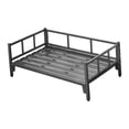 thumbnail image 4 of Serenable Dog Bed with Rails Carbon Steel Outdoor Indoor Breathable Heavy Duty Furniture Gifts Multifunctional Pet Supplies Accessories Black, 4 of 10