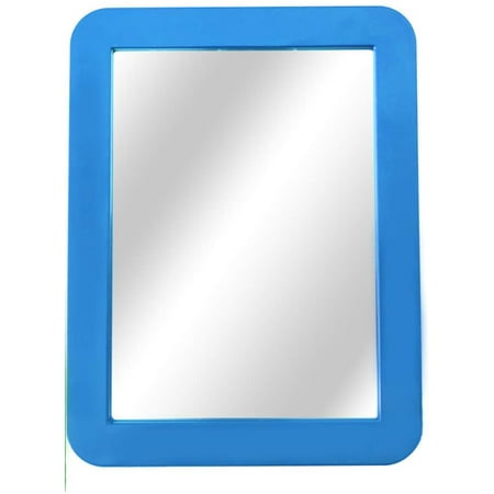 Vesna Smooth Polished Frame Edges and Long-Lasting Back Magnet Support Blue Mirror for Daily Use | 1 Pack