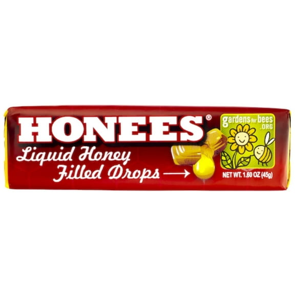 Honees All Natural Honey Filled Drops 9 Count Pack of 6