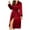 Red, variant on Hpapadks Robes for Women Ladies Long Ice Silk Nightgown Thin Fashion Simple Home Clothes Nightgowns for Women Black L