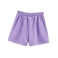thumbnail image 4 of Yubnlvae Women's Cotton Shorts - Elastic Waist Knee Length Casual Bottoms Purple Xxl, Women's Elastic Waist Knee Length Casual Cotton Shorts with, 4 of 4