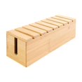 thumbnail image 2 of Caja de madera para gestión de cables, ocultador de cables, manualidades, almacenamiento fácil, escritorio, cables USB, organizador de cables a prueba, 2 of 8