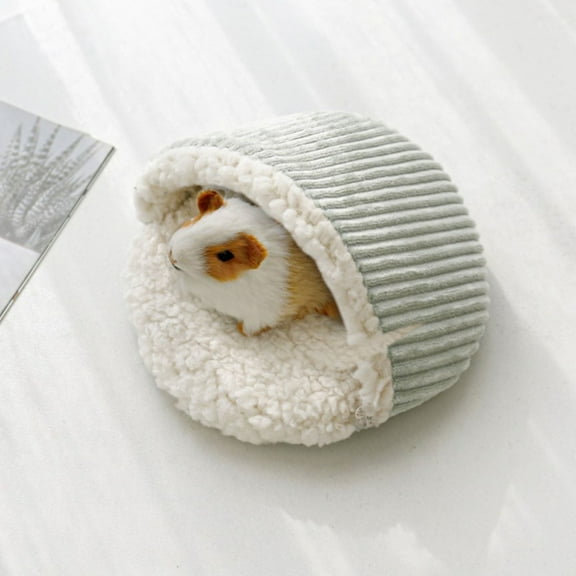 Soft Flannelette Hamster Bed Mat - Warm Plush Small Pet Cage Pad for Guinea Pigs & Chinchillas, Breathable Absorbent Sleeping Mat, Easy Clean Cozy Playground Accessory