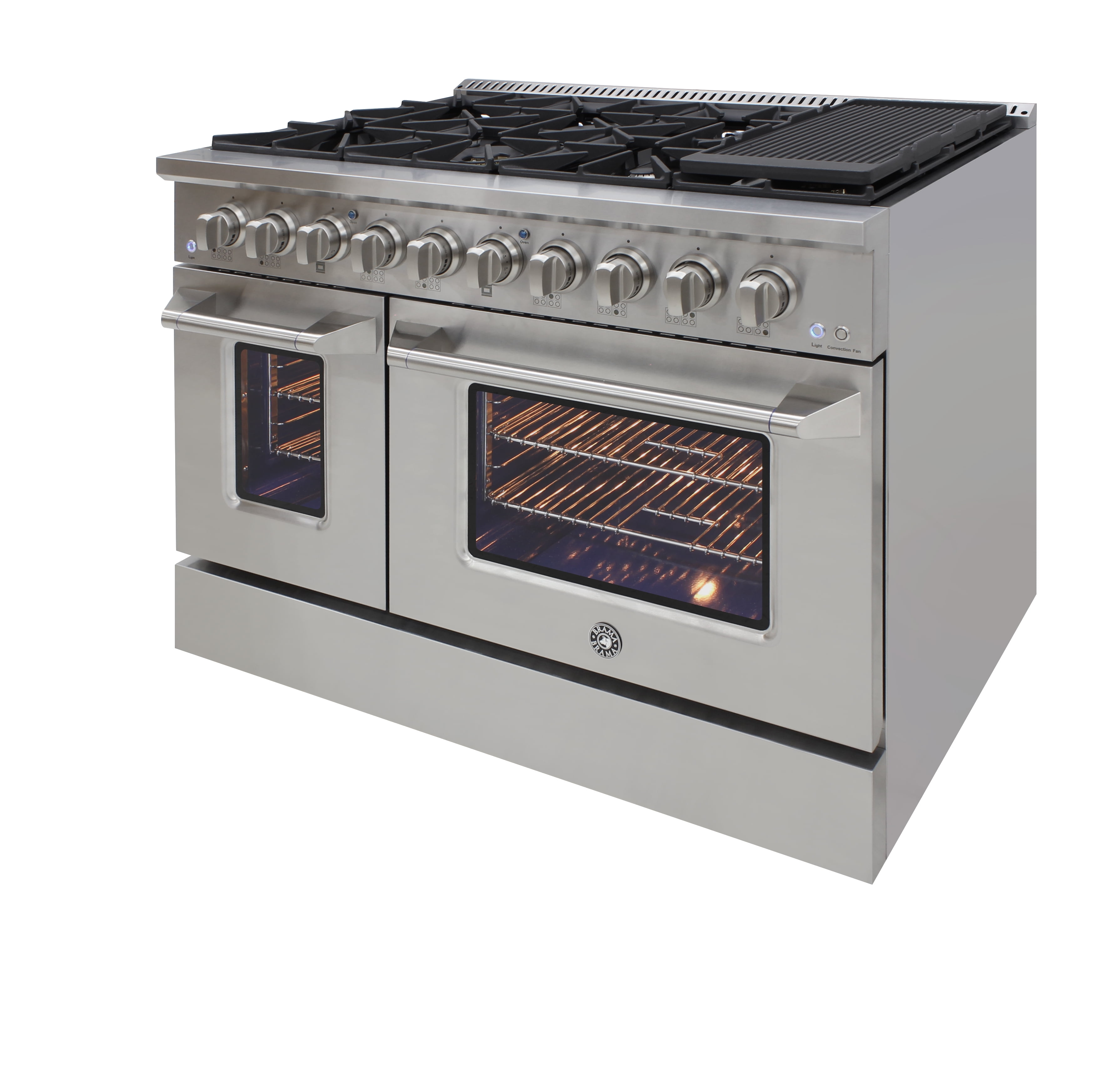 Brama 48-Inch Gas Range (Stainless)