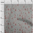 thumbnail image 2 of oneOone Cotton Jersey Gray Fabric Christmas Doodle Quilting Supplies Print Sewing Fabric By The Yard 58 Inch Wide, 2 of 6