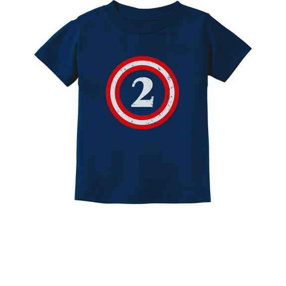 Tstars Boys Unisex 2nd Birthday Gift Captain Tshirt Birthday Gift for 2 Year Old Birthday Shirts for Baby Boy Graphic Tee Shirt Birthday Party B Day Toddler Infant Kids T Shirt