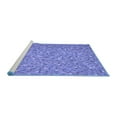 thumbnail image 2 of Ahgly Company Machine Washable Indoor Square Southwestern Blue Country Area Rugs, 7' Square, 2 of 4